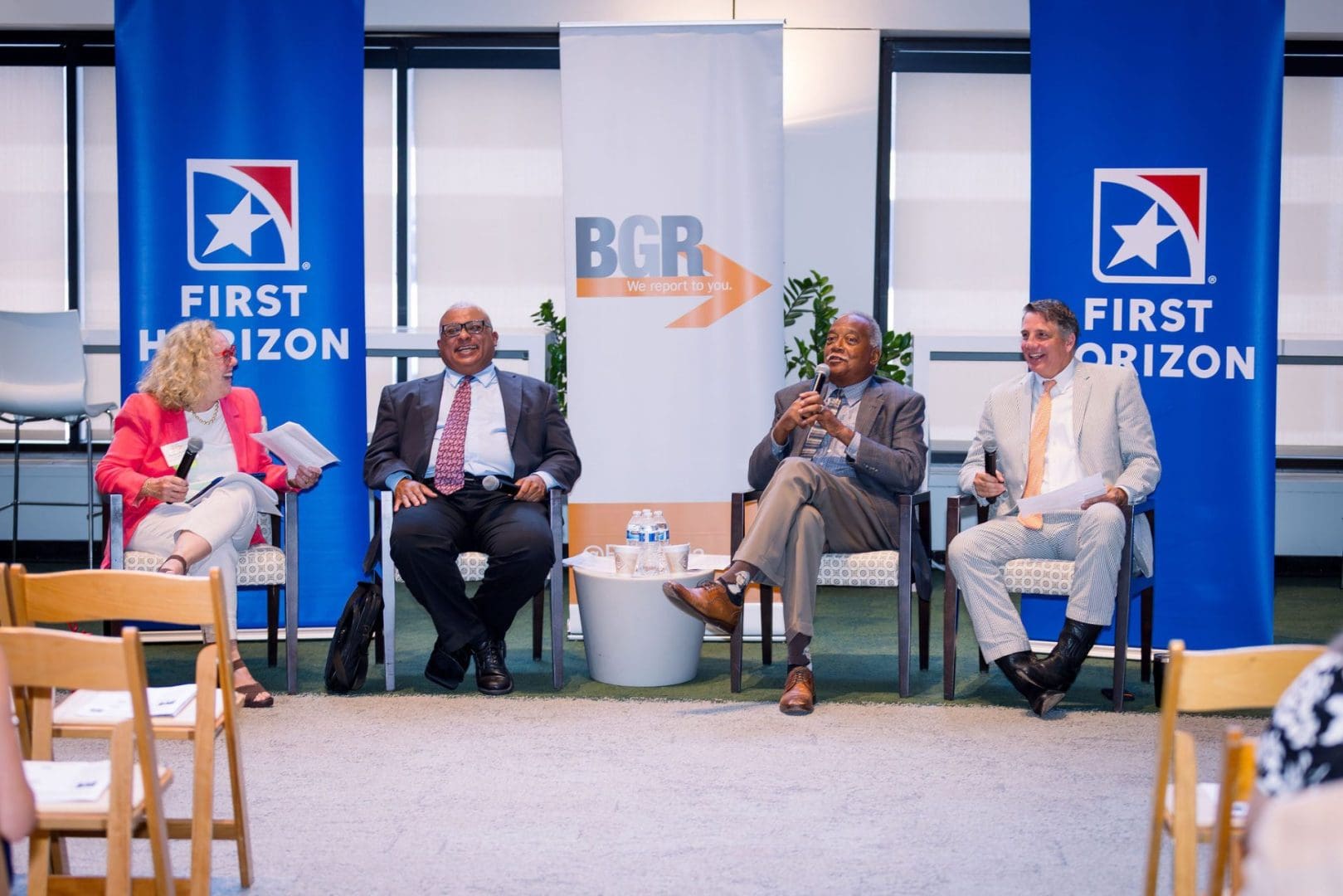 Photo of speakers at BGR Breakfast Briefing on June 18, 2025